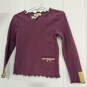 Matilda Jane Girls‎ Ribbed Long Sleeve Top Plum Purple Size 2